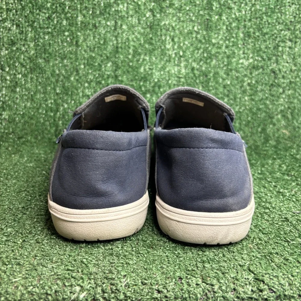 Lems Drifter Canvas Minimalist Barefoot Slip On Loafer Shoes Deep Sea Mens Sz 13